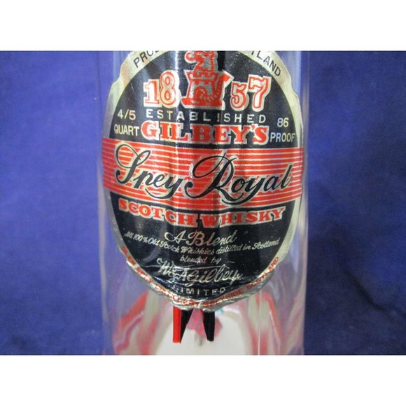 Gilby's Spey Royal Scotch Whiskey Bottle Highland Dancer Music Box Empty GUC - Picture 7 of 16